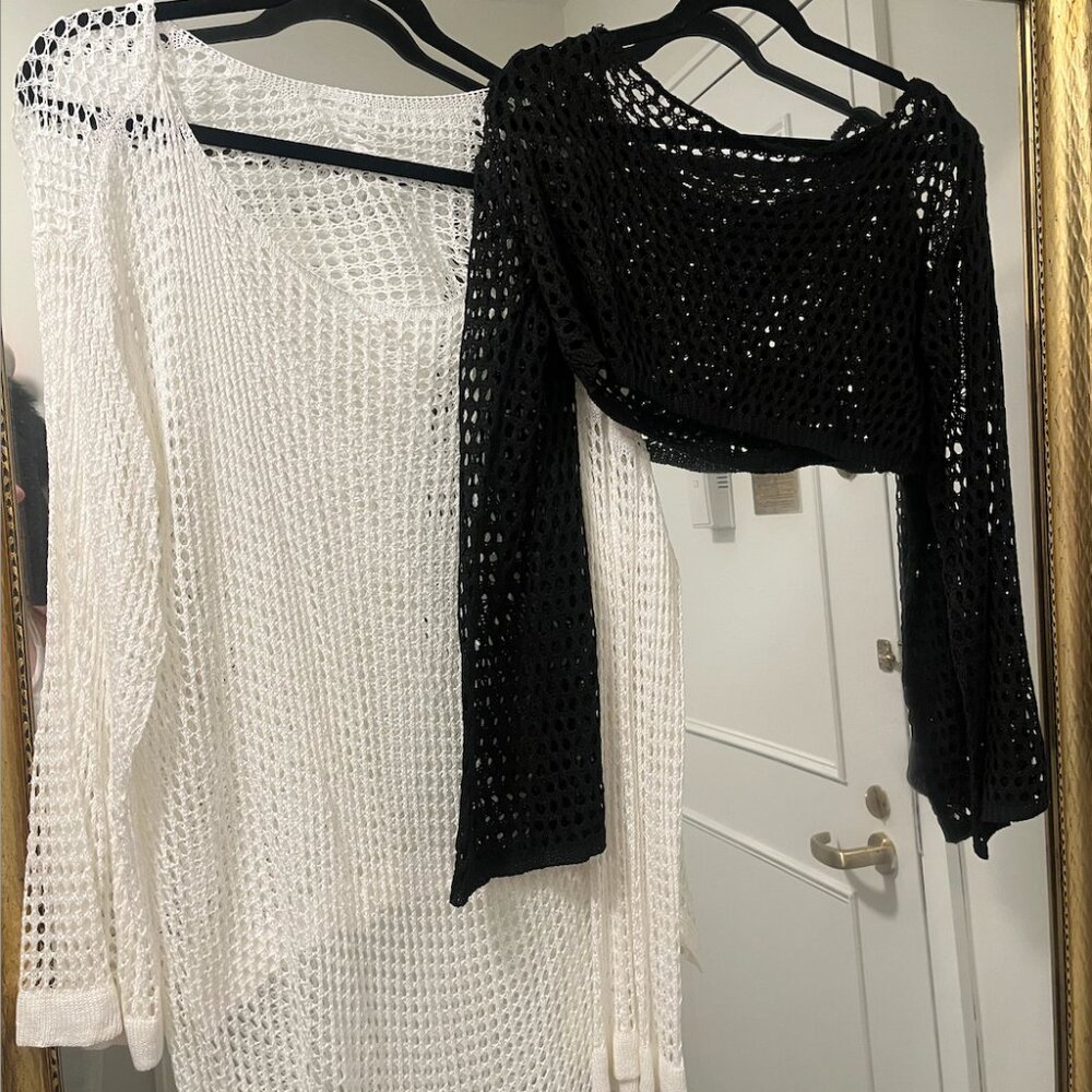 *BUNDLE* -  2 fish-net sweaters